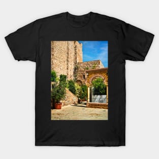 A Sunlit Terrace in Mojácar Pueblo T-Shirt